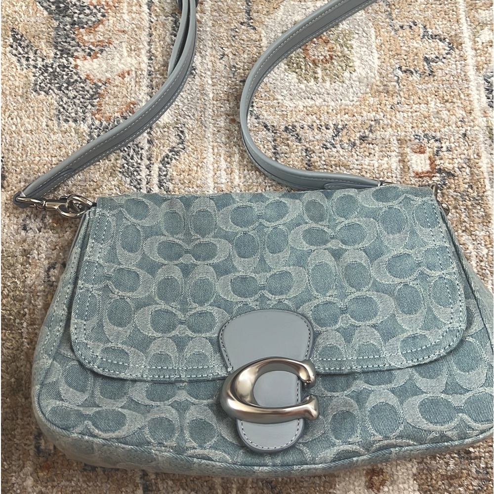 COACH SOFT TABBY Shoulder Bag in Soft Denim